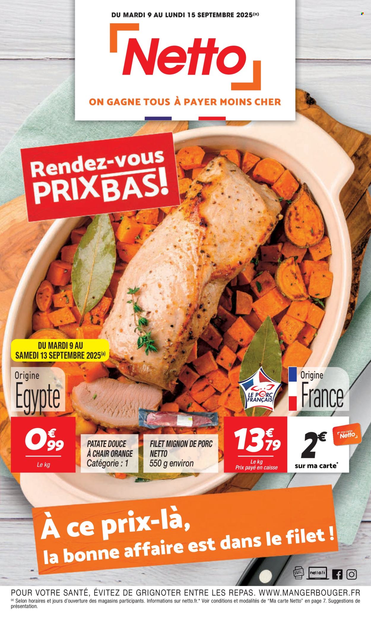 Catalogue Netto - 09/09/2025 - 15/09/2025. Page 1