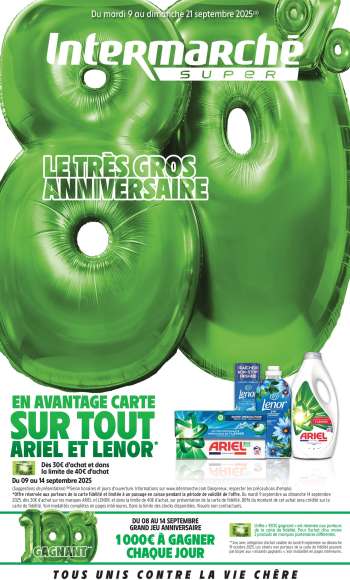 Catalogue Intermarché Super - 09/09/2025 - 21/09/2025.