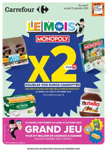 Catalogue Carrefour Hypermarchés - 09/09/2025 - 22/09/2025.