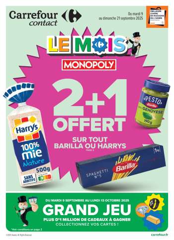 Catalogue Carrefour Contact - 09/09/2025 - 21/09/2025.