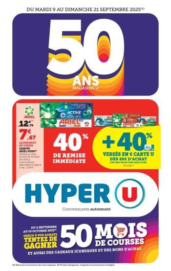 Catalogue HYPER U - 09/09/2025 - 21/09/2025.