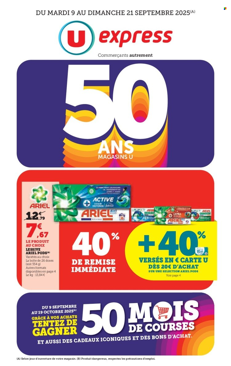 Catalogue U express - 09/09/2025 - 21/09/2025. Page 1