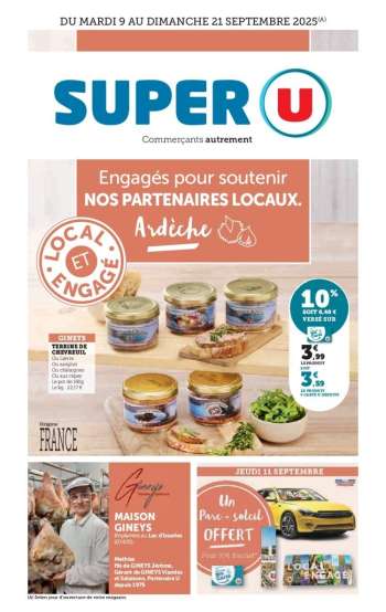 Catalogue SUPER U - 09/09/2025 - 21/09/2025.