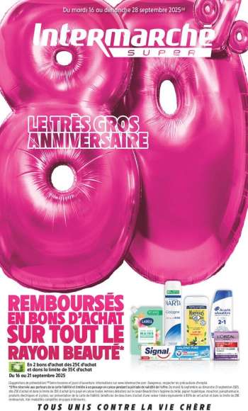 Catalogue Intermarché Super - 16/09/2025 - 28/09/2025.