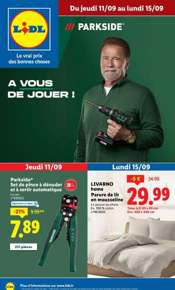 Catalogue Lidl - 11/09/2025 - 15/09/2025.