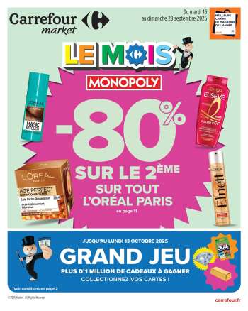 Catalogue Carrefour Market - 16/09/2025 - 28/09/2025.