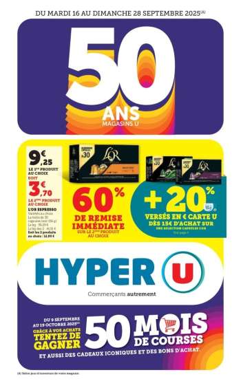 Catalogue HYPER U - 16/09/2025 - 28/09/2025.