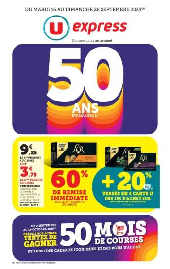 Catalogue U express - 16/09/2025 - 28/09/2025.
