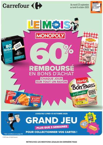 Catalogue Carrefour Hypermarchés - 23/09/2025 - 06/10/2025.