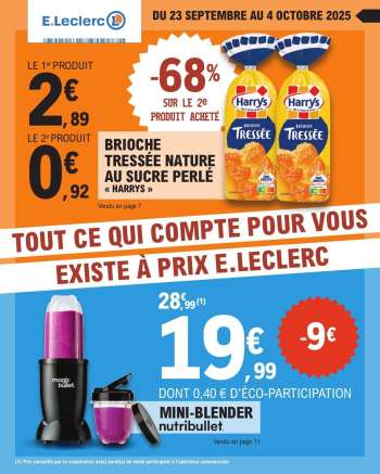Catalogue E.Leclerc - 23/09/2025 - 04/10/2025.