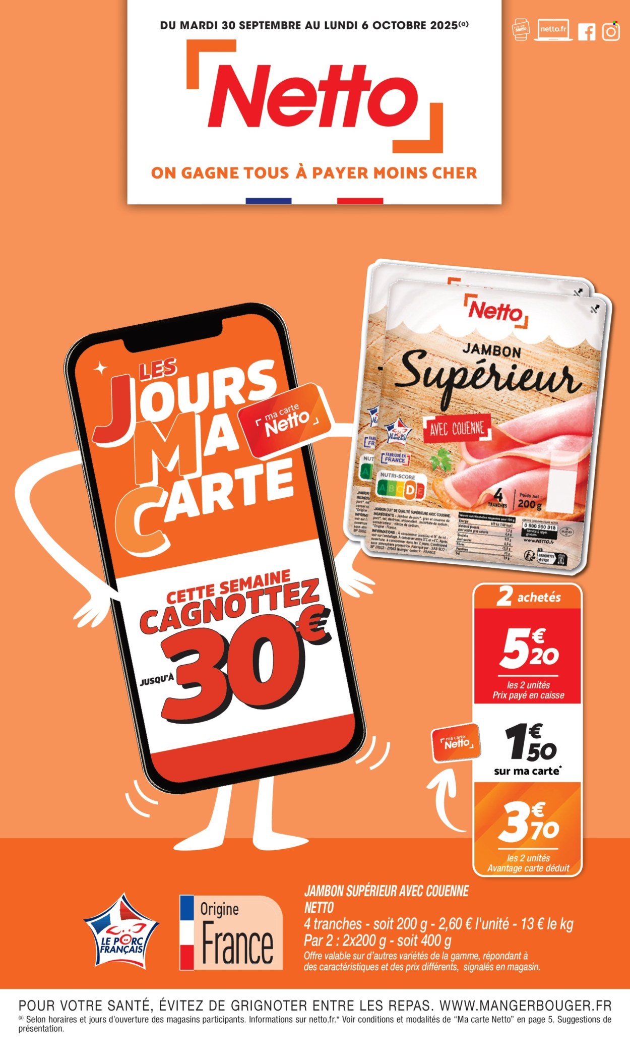 Catalogue Netto - 30/09/2025 - 06/10/2025. Page 1
