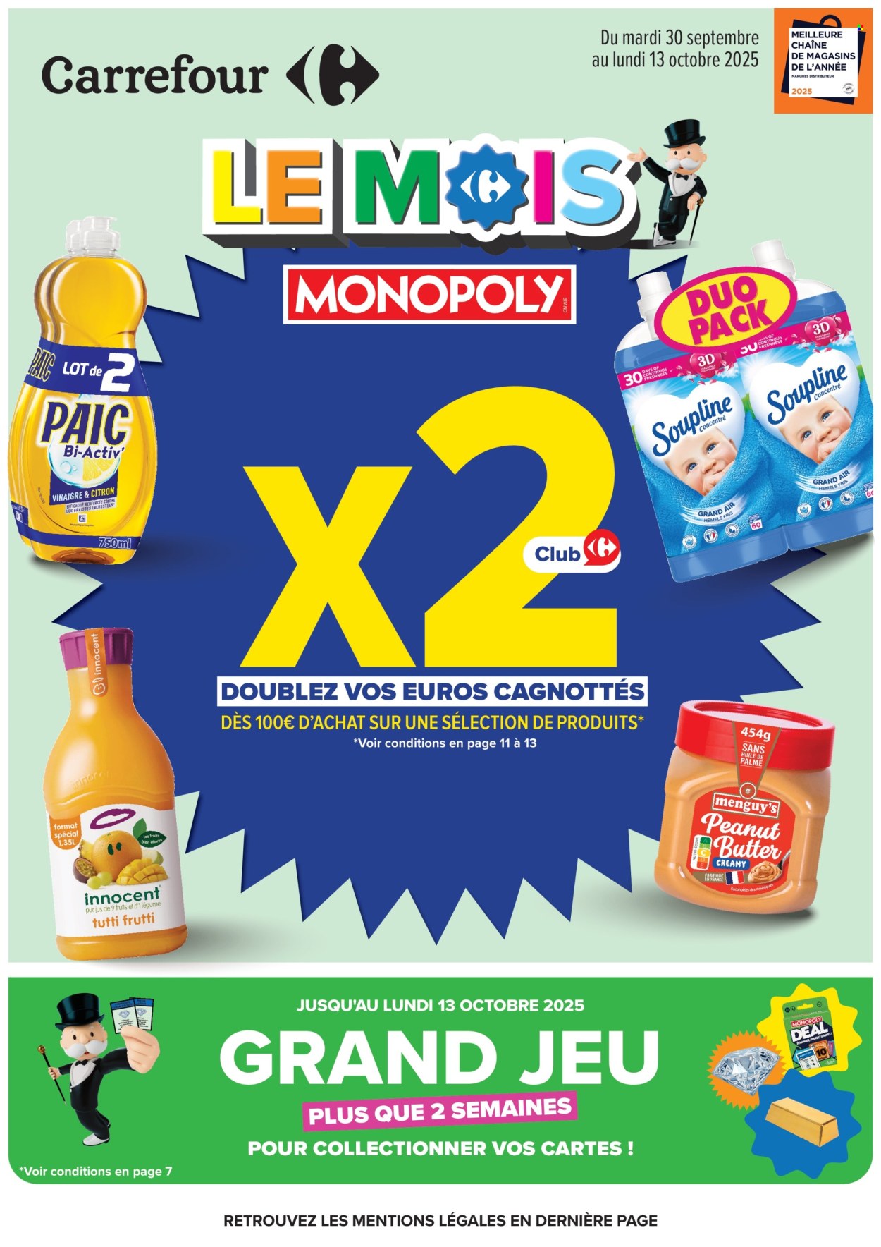 Catalogue Carrefour Hypermarchés - 30/09/2025 - 13/10/2025. Page 1