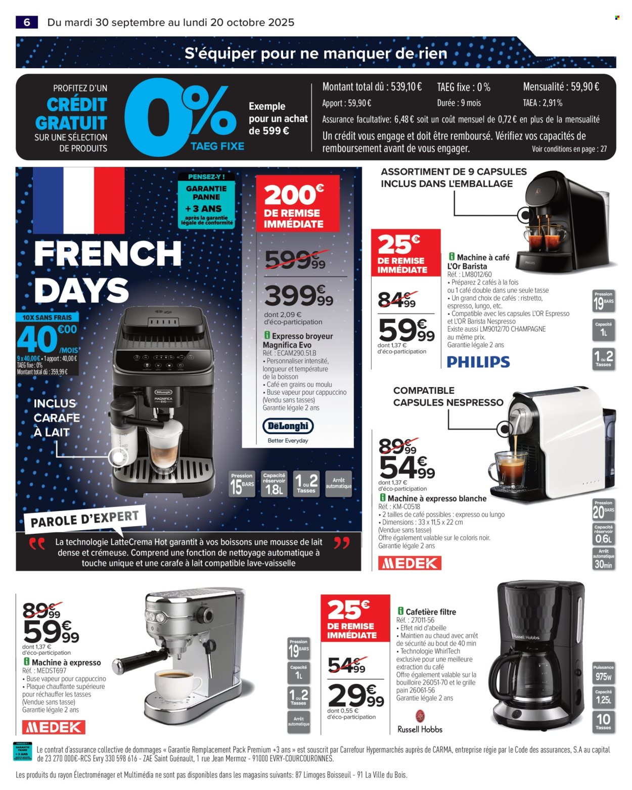 Catalogue Carrefour Hypermarchés - 30/09/2025 - 20/10/2025. Page 8