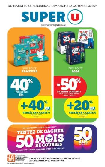 Catalogue SUPER U - 30/09/2025 - 12/10/2025.
