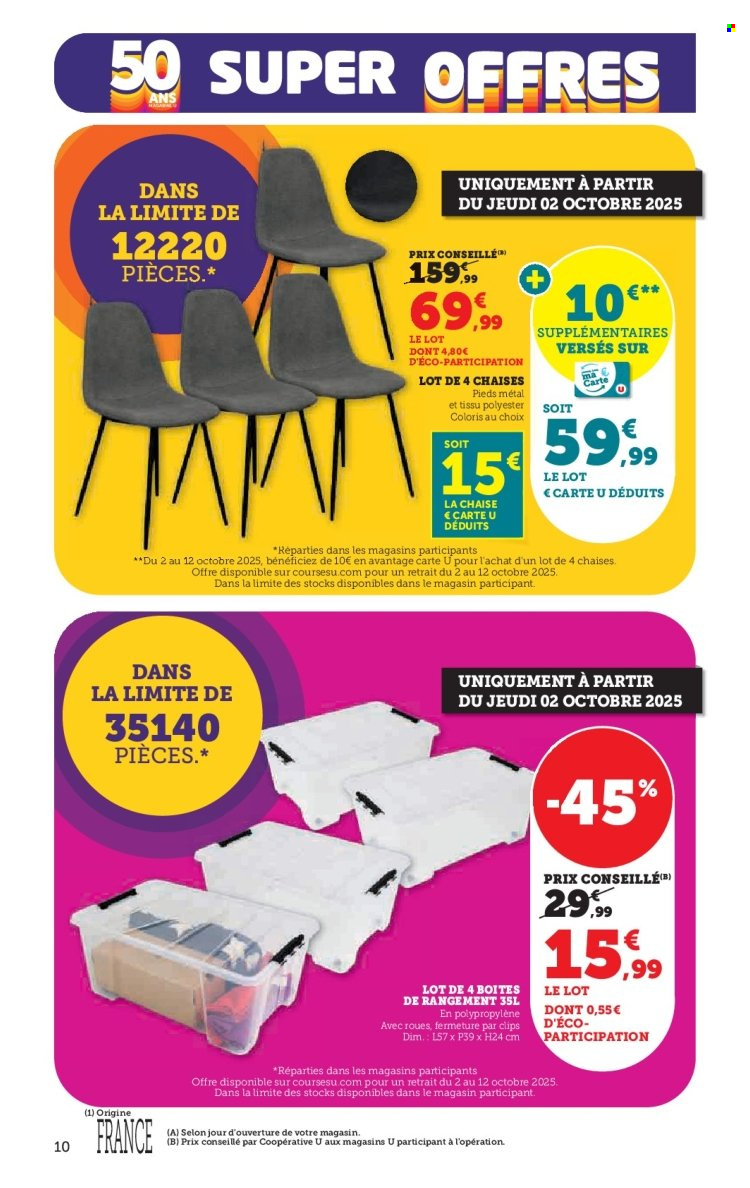Catalogue SUPER U - 30/09/2025 - 12/10/2025. Page 10