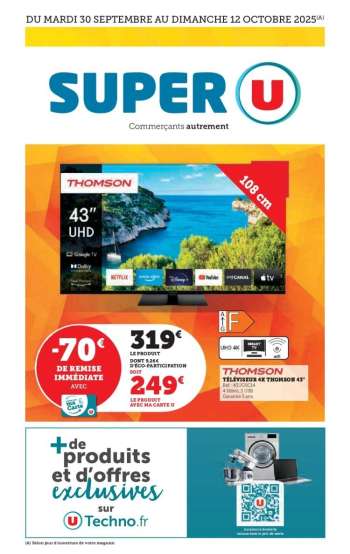 Catalogue SUPER U - 30/09/2025 - 12/10/2025.