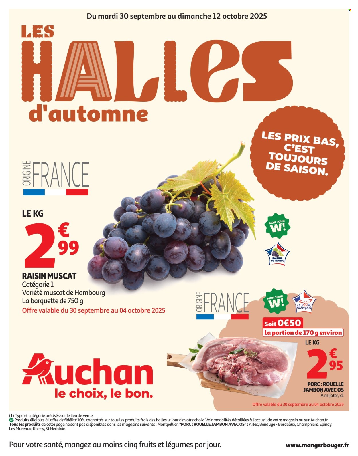 Catalogue Auchan - 30/09/2025 - 12/10/2025. Page 1