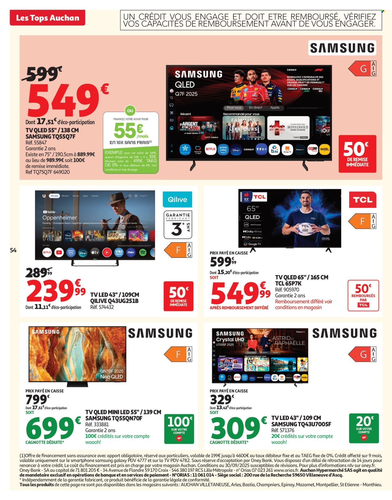 Catalogue Auchan - 30/09/2025 - 12/10/2025. Page 54
