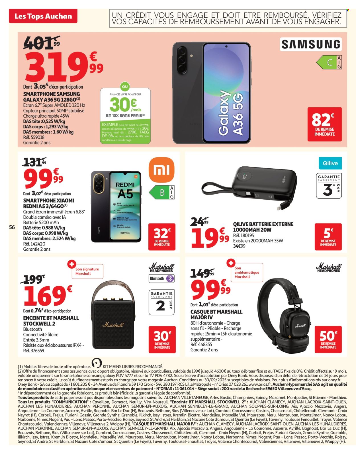 Catalogue Auchan - 30/09/2025 - 12/10/2025. Page 56
