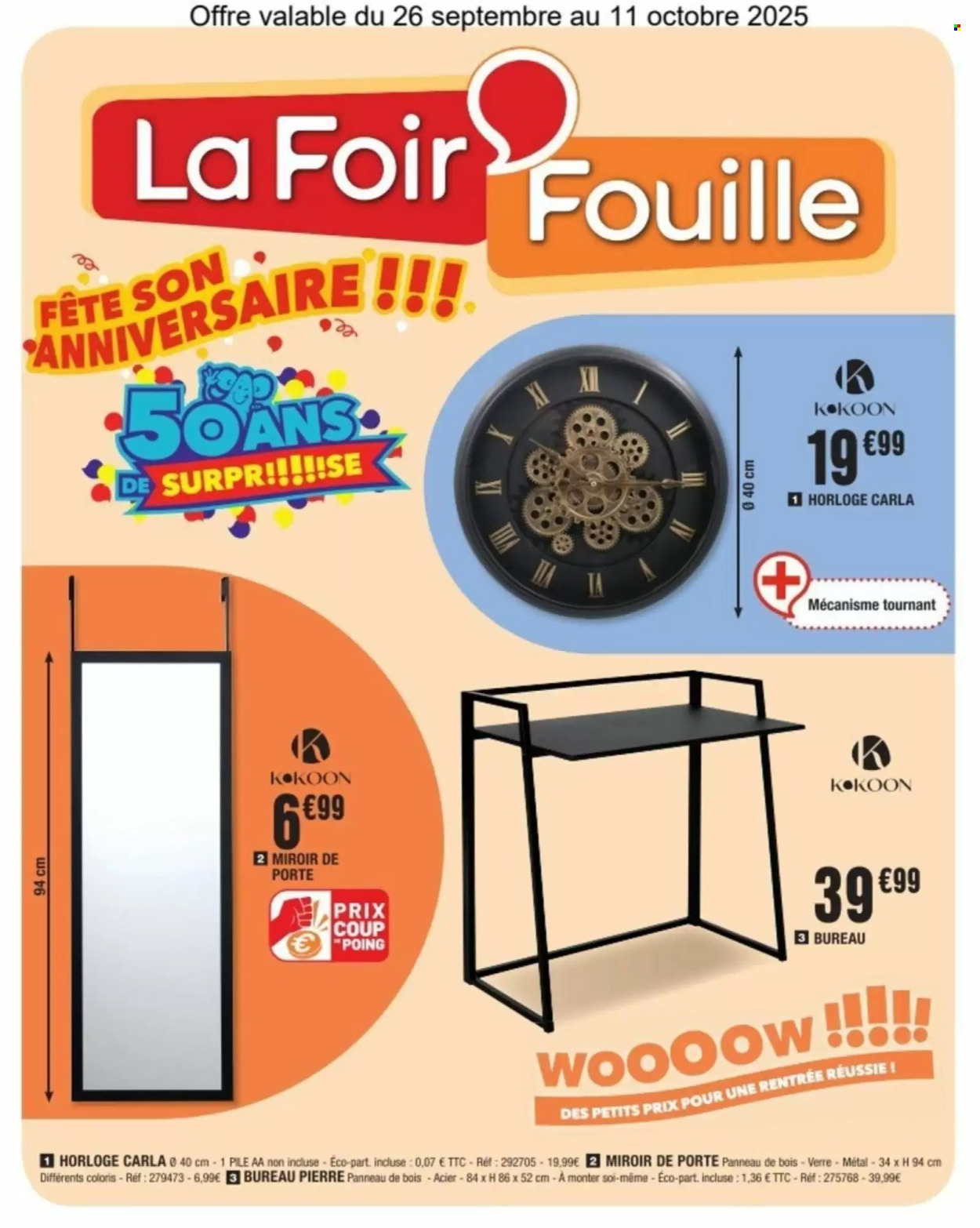 Catalogue La Foir'Fouille - 26/09/2025 - 11/10/2025. Page 1