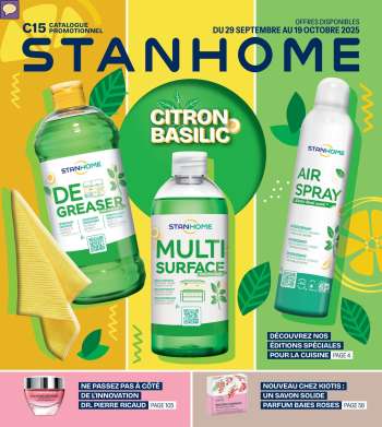 Catalogue Stanhome - 29/09/2025 - 19/10/2025.