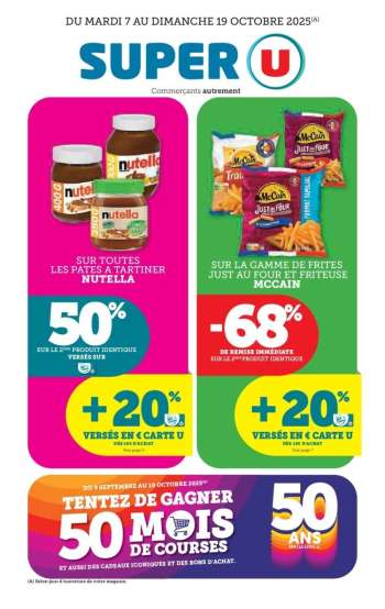 Catalogue SUPER U - 07/10/2025 - 19/10/2025.