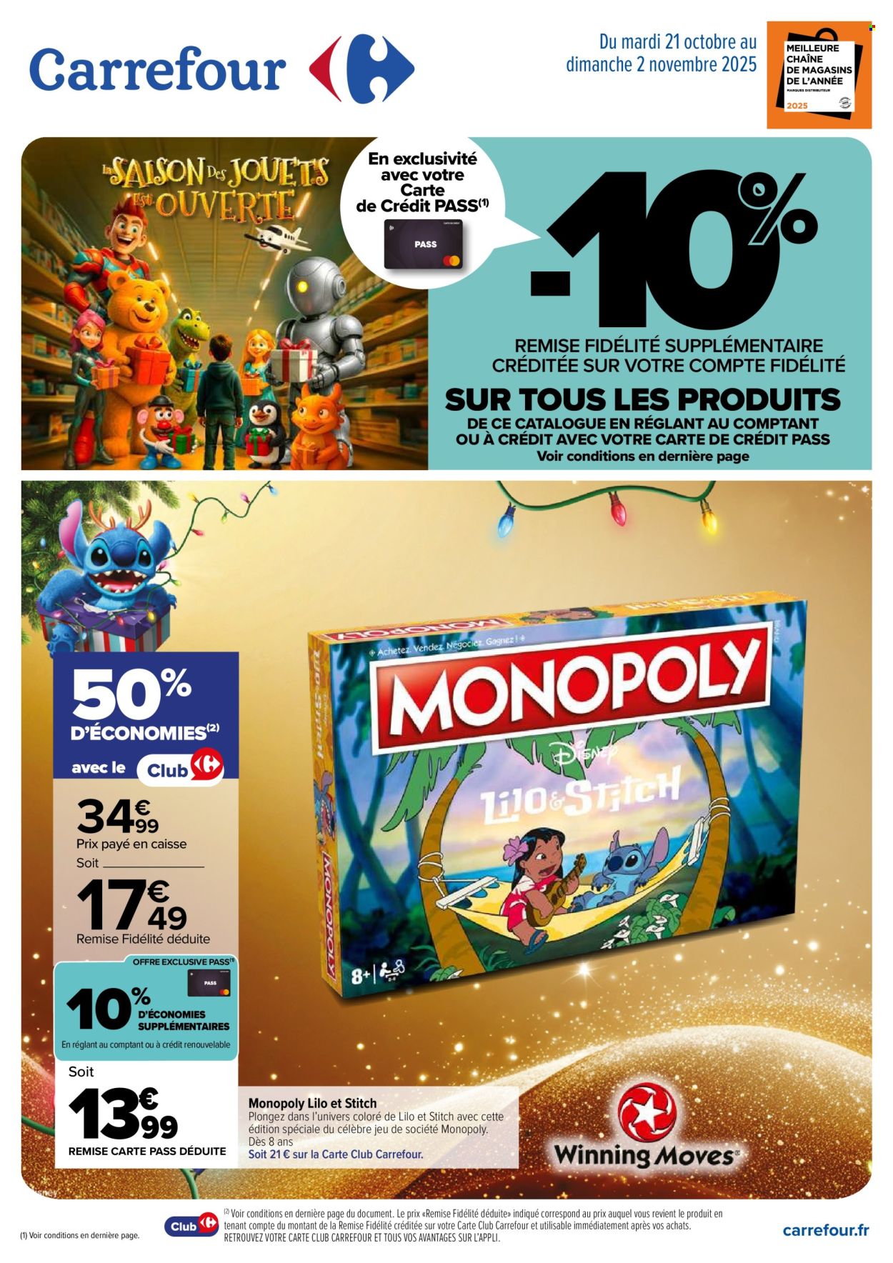 Catalogue Carrefour Hypermarchés - 21/10/2025 - 02/11/2025. Page 1