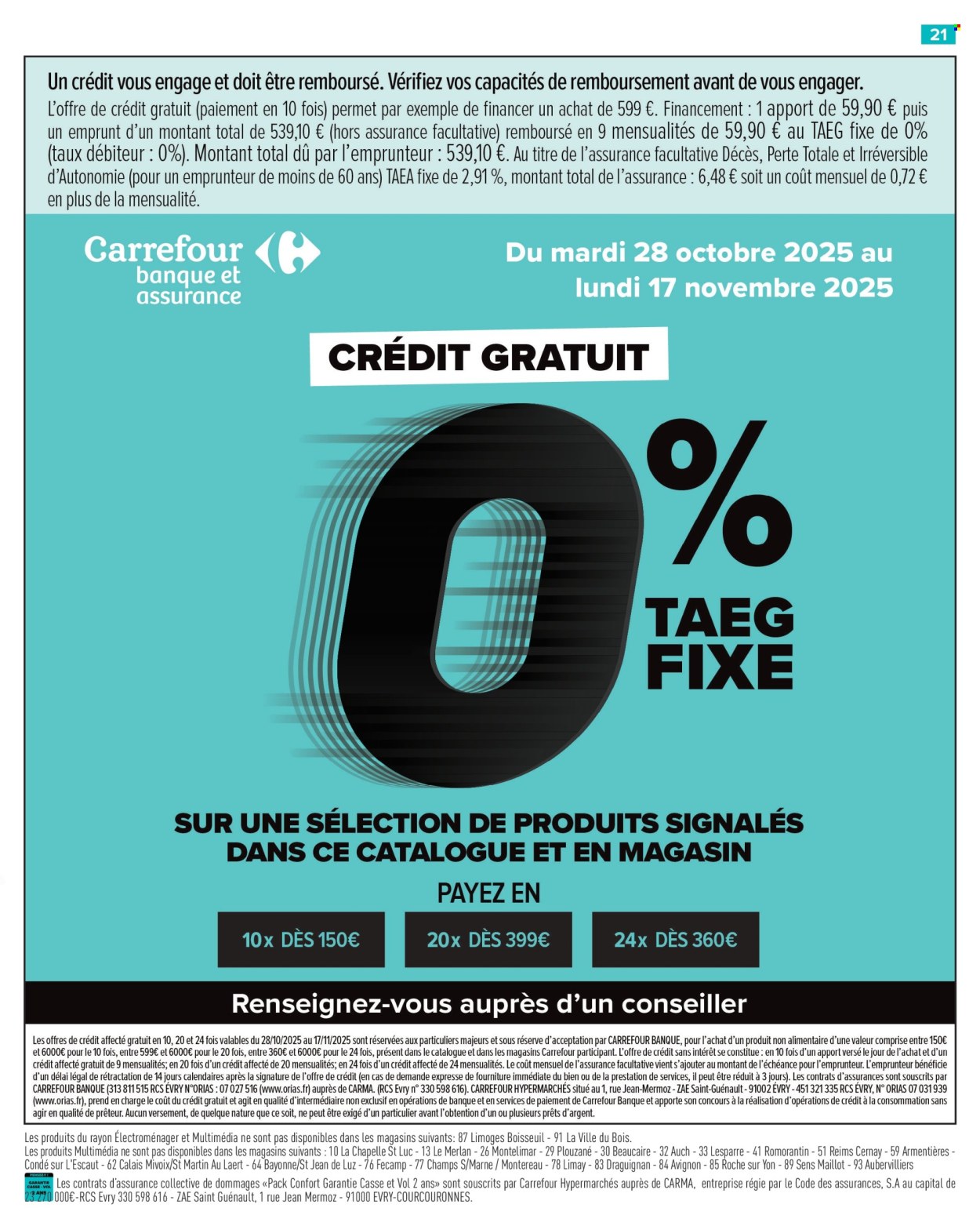 Catalogue Carrefour Hypermarchés - 28/10/2025 - 17/11/2025. Page 23