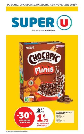 Catalogue SUPER U - 28/10/2025 - 09/11/2025.