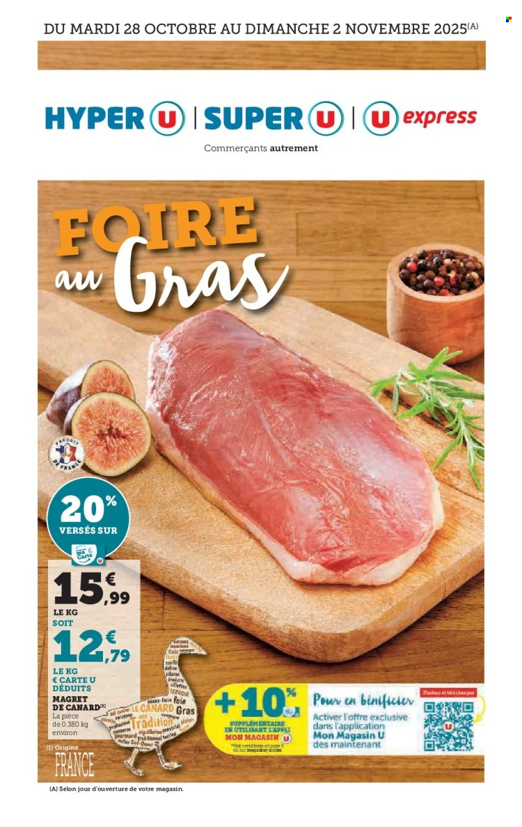 Catalogue Magasins U - 28/10/2025 - 02/11/2025. Page 1