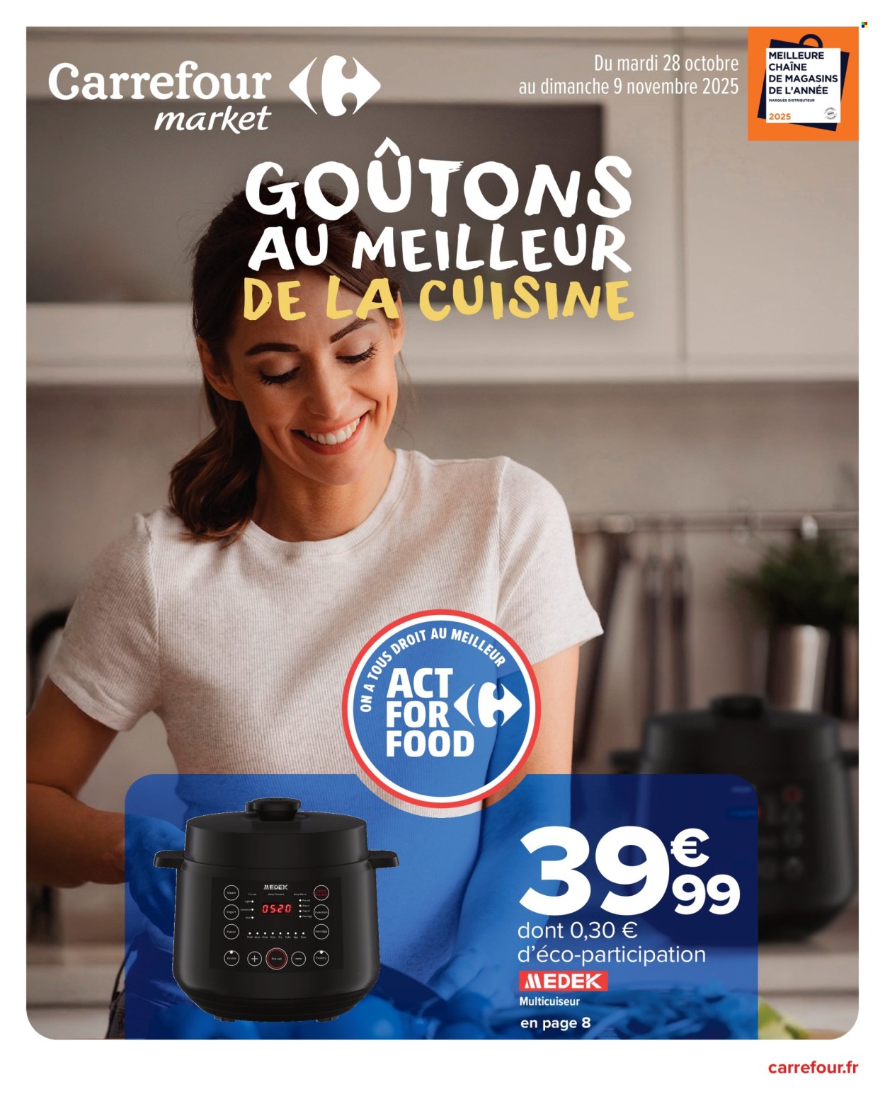 Catalogue Carrefour Market - 28/10/2025 - 09/11/2025. Page 1