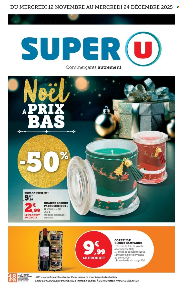 Catalogue SUPER U - 12/11/2025 - 24/12/2025. Page 1