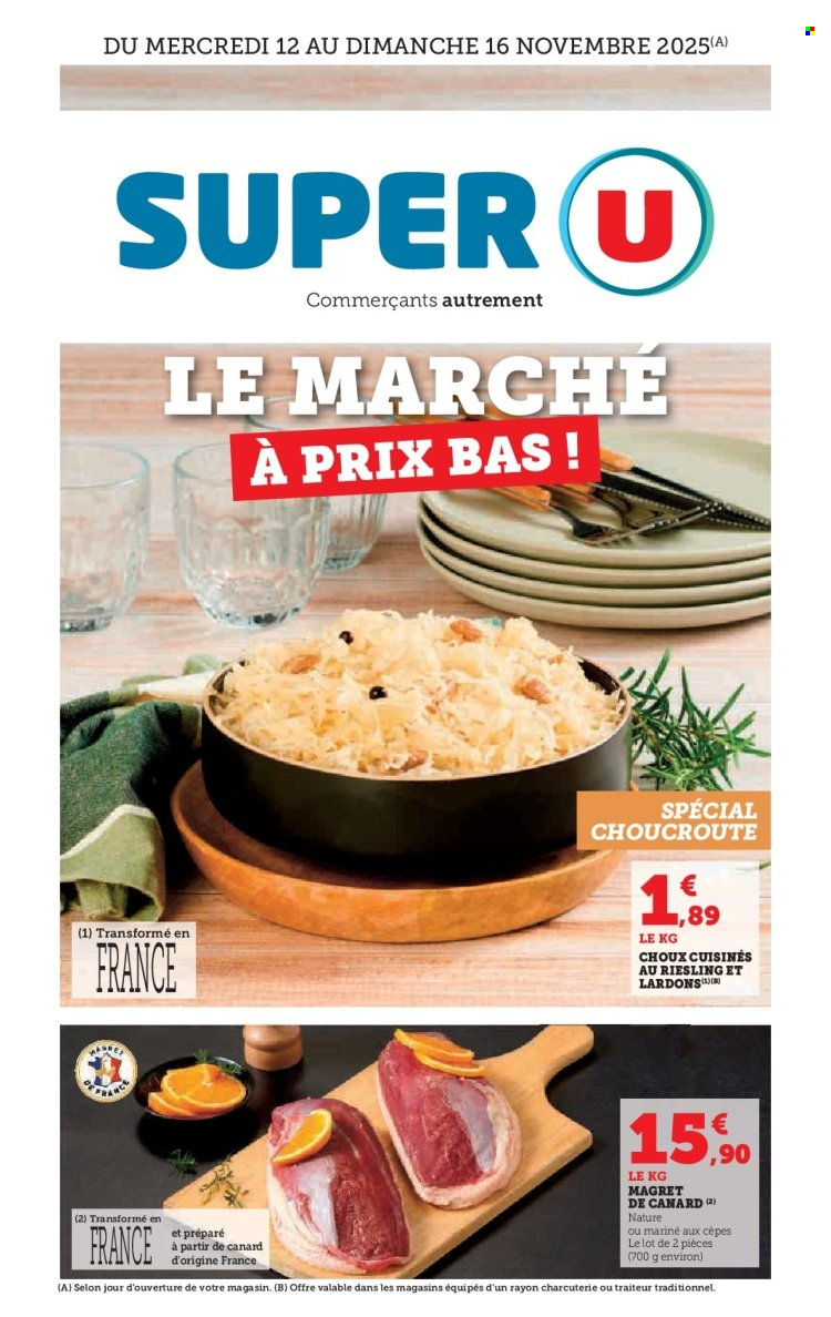 Catalogue SUPER U - 12/11/2025 - 16/11/2025. Page 1