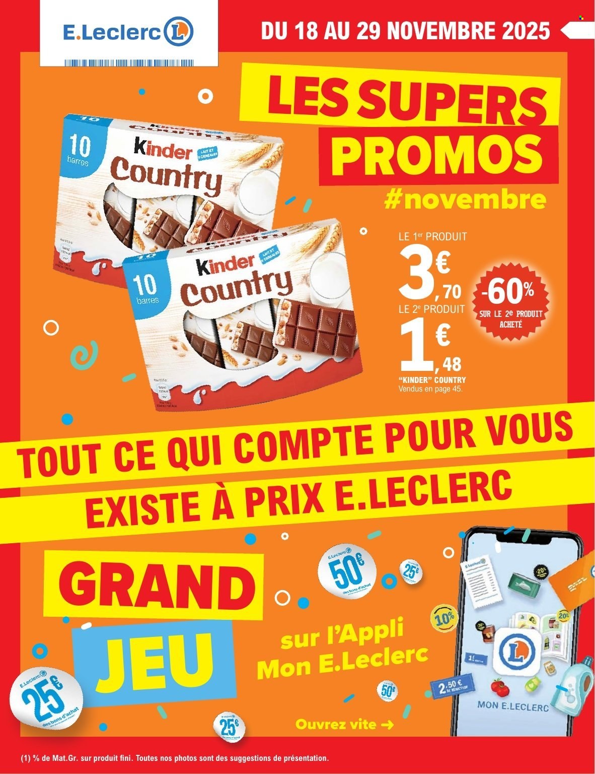 Catalogue E.Leclerc - 18/11/2025 - 29/11/2025. Page 1