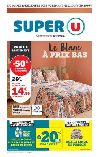 Catalogue SUPER U - 16/12/2025 - 11/01/2026.