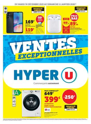 Catalogue HYPER U - 30/12/2025 - 11/01/2026.