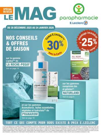Catalogue E.Leclerc - 30/12/2025 - 24/01/2026.