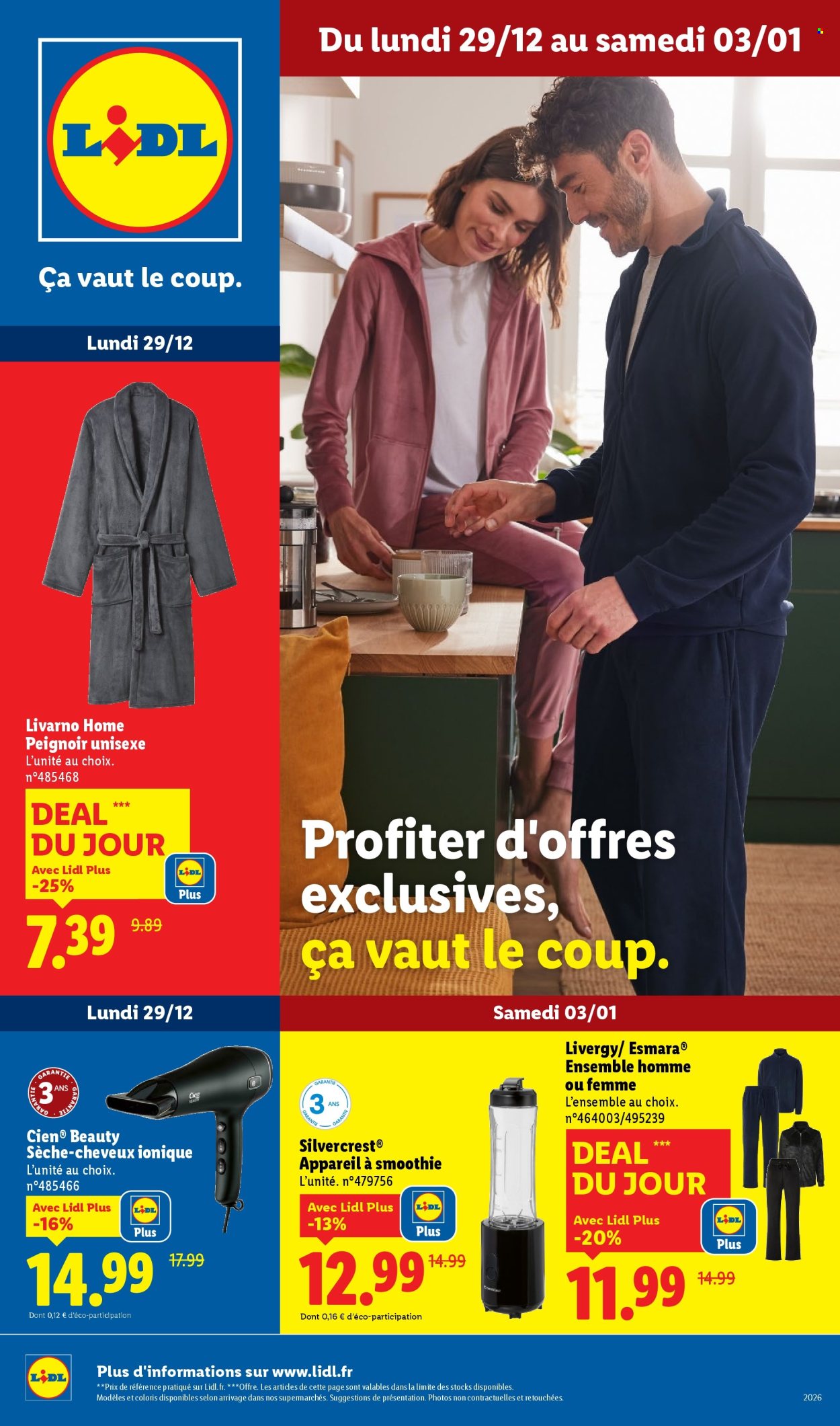 Catalogue Lidl - 29/12/2025 - 03/01/2026. Page 1