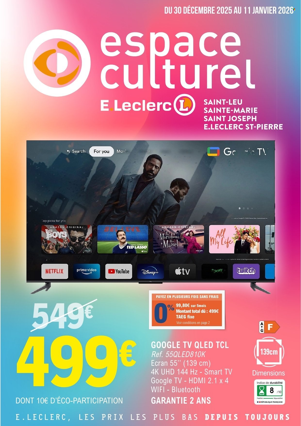 Catalogue E.Leclerc - 30/12/2025 - 11/01/2026. Page 1