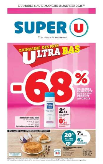 Catalogue SUPER U - 06/01/2026 - 18/01/2026.
