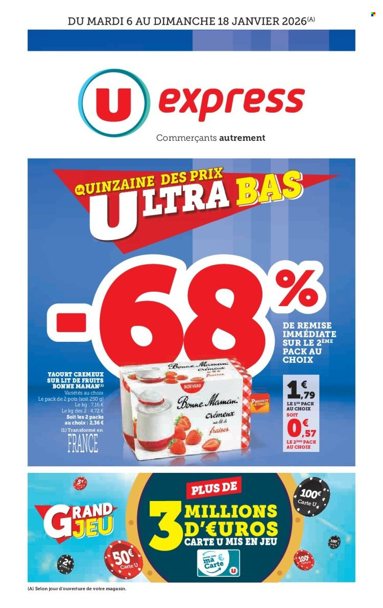 Catalogue U express - 06/01/2026 - 18/01/2026. Page 1
