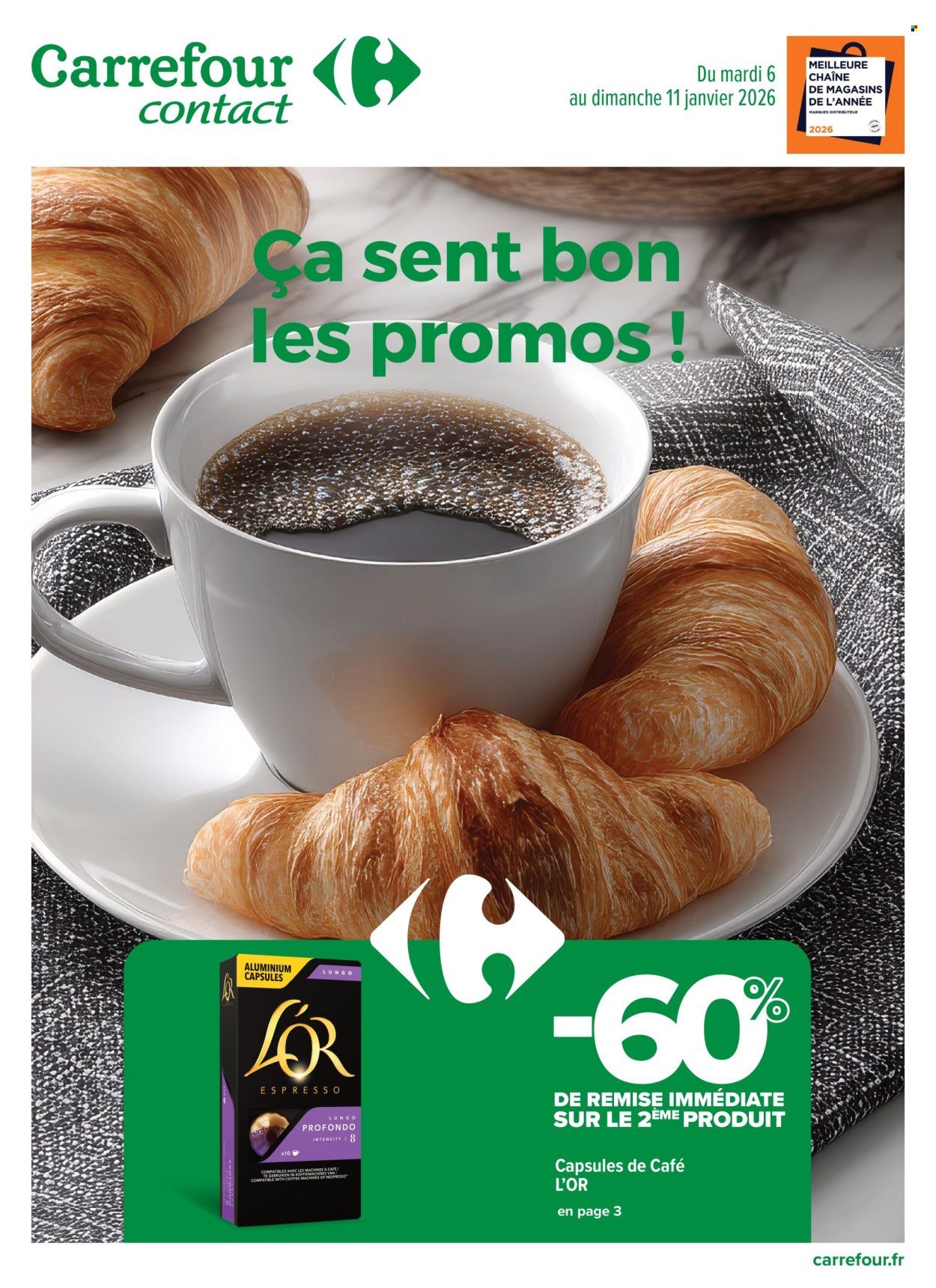 Catalogue Carrefour Contact - 06/01/2026 - 11/01/2026. Page 1