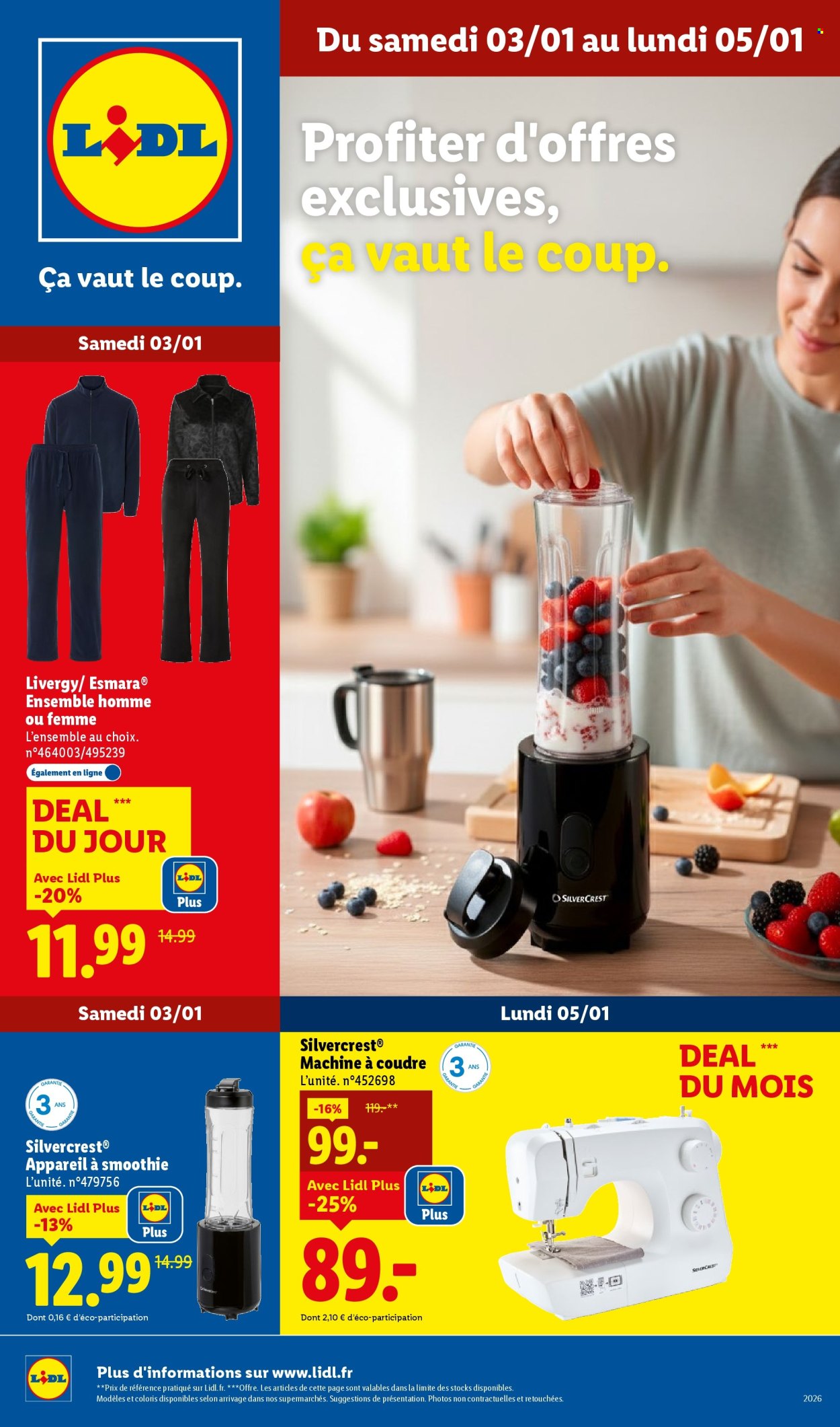 Catalogue Lidl - 03/01/2026 - 05/01/2026. Page 1