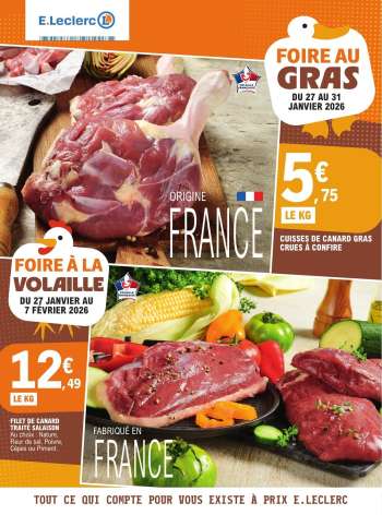 Catalogue E.Leclerc - 27/01/2026 - 07/02/2026.