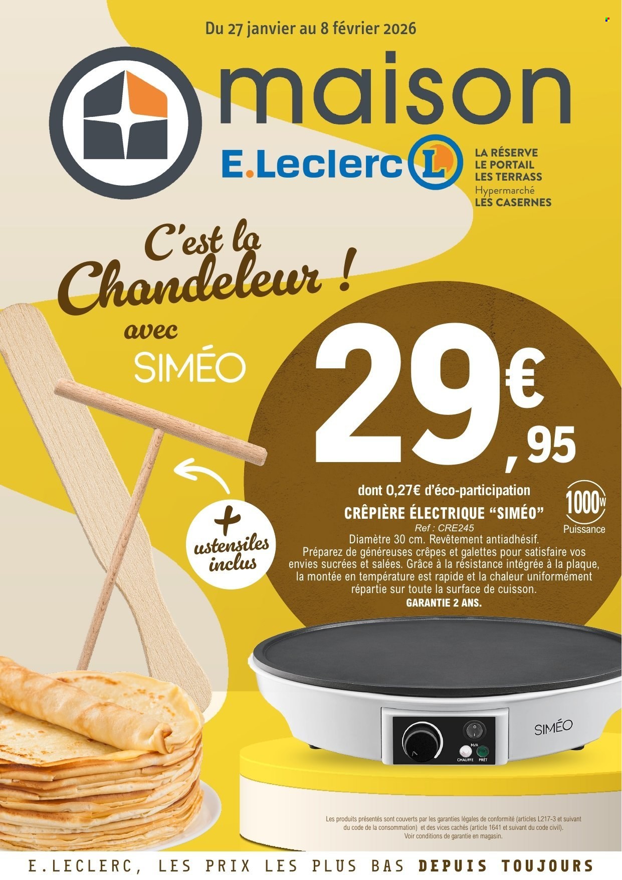 Catalogue E.Leclerc - 27/01/2026 - 08/02/2026. Page 1