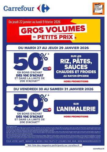 Catalogue Carrefour Hypermarchés - 27/01/2026 - 31/01/2026.