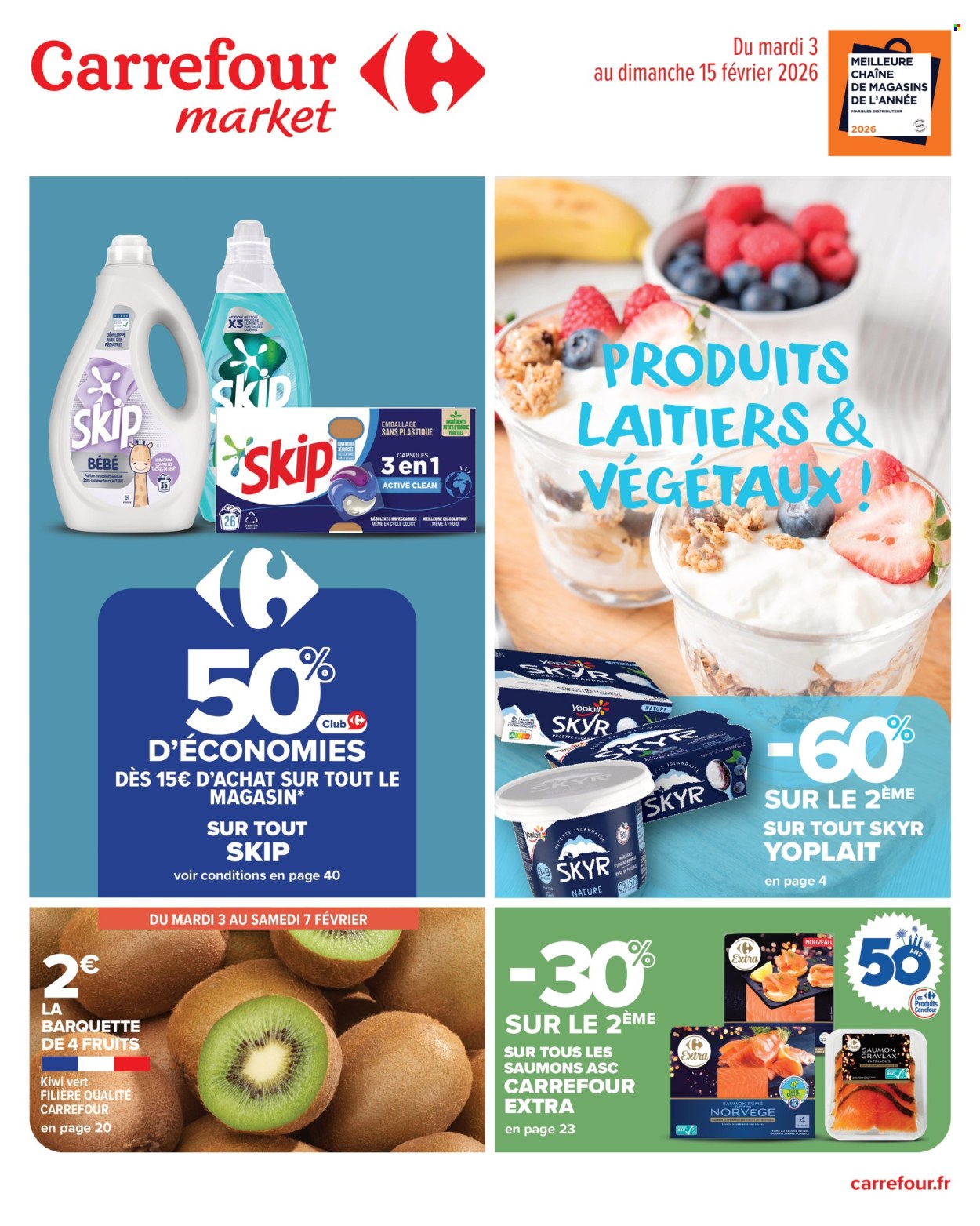 Catalogue Carrefour Market - 03/02/2026 - 15/02/2026. Page 1