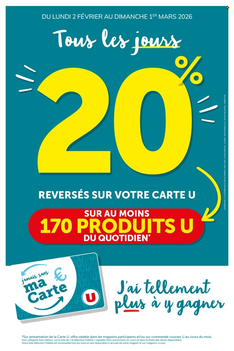 Catalogue Magasins U - 02/02/2026 - 01/03/2026. Page 1