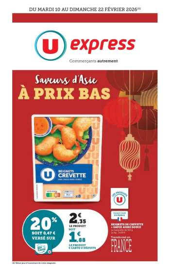 Catalogue U express - 10/02/2026 - 22/02/2026.