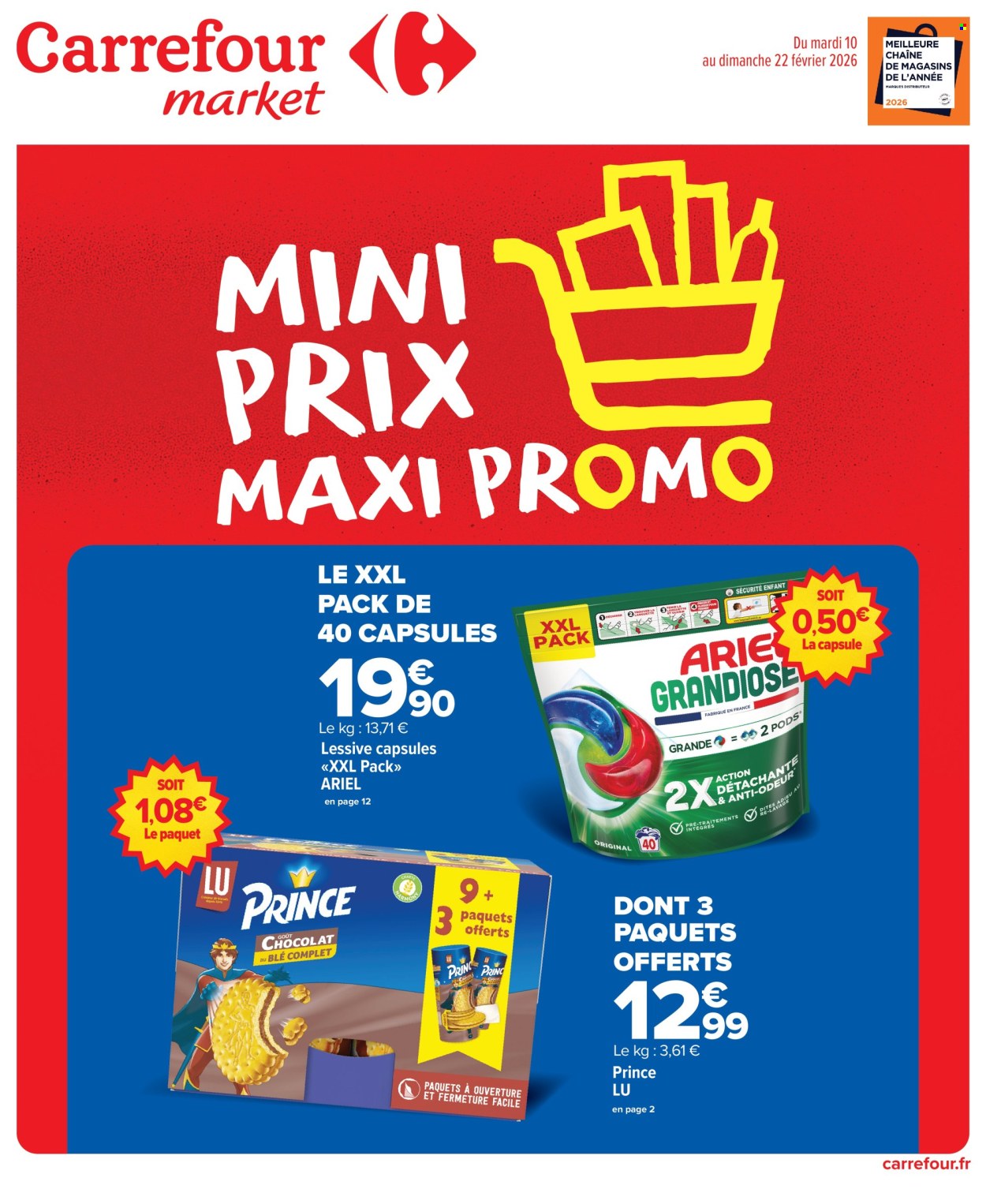 Catalogue Carrefour Market - 10/02/2026 - 22/02/2026. Page 1